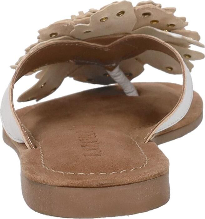 Lazamani Kira Dames Teenslippers Leer White - Foto 5