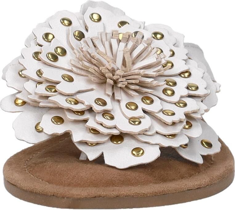 Lazamani Kira Dames Teenslippers Leer White - Foto 4