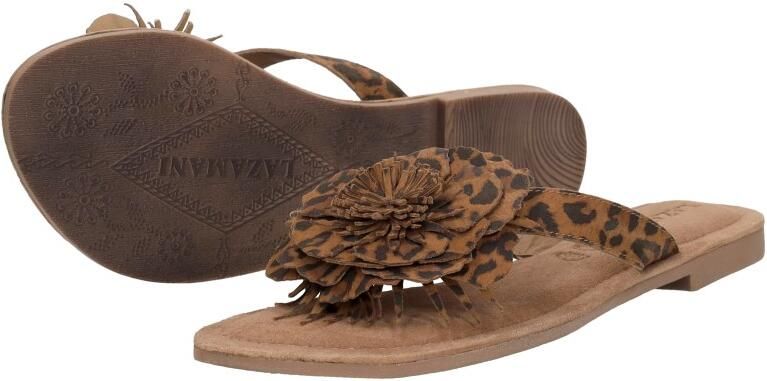 Laza i Nomi Flower Slippers Bruin - Foto 4