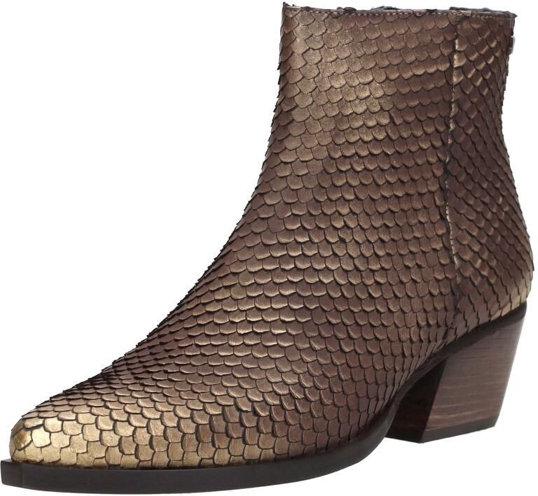 Laza i Phoebe Enkellaarsjes Leer Gold Brown