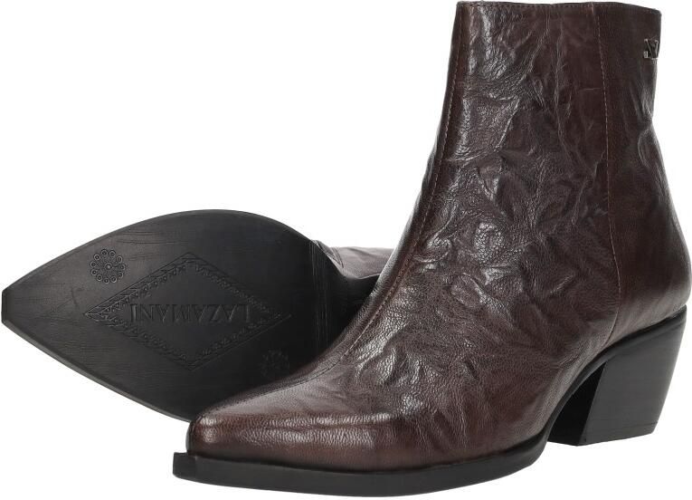 Lazamani River Dames Enkellaarsjes Leer Brown - Foto 3