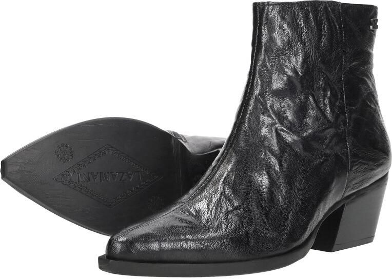 Lazamani River Dames Enkellaarsjes Leer Black - Foto 4