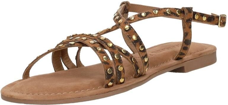 Lazamani Tova Dames Sandalen Suede Leopard - Foto 5