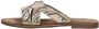 Lazamani Beige Zomer Slipper met Kralenbanden Beige Dames - Thumbnail 3