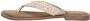 Lazamani ladies toe slippers shiny weav Goud Suede Teenslippers Dames - Thumbnail 2