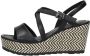 Marco Tozzi Dames sandalen Trendy zwart - Thumbnail 2