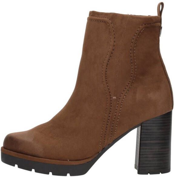 Marco Tozzi Enkellaarsjes Hak Enkellaarsjes Hak cognac - Foto 3