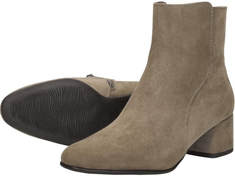 Marco Tozzi Laarsjes blokhak zakelijke schoen enkellaarsjes met siernaden - Foto 4