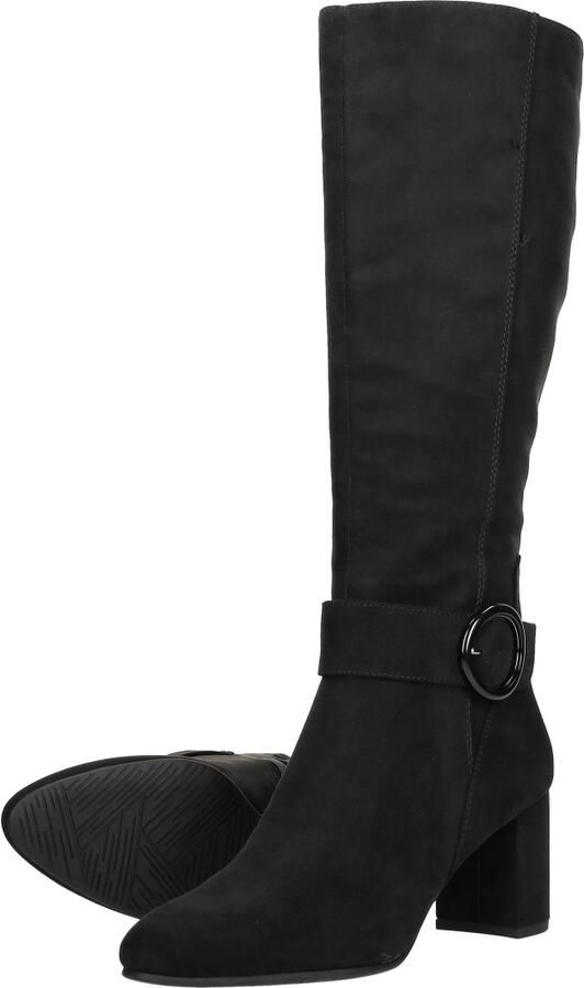 Marco Tozzi Laarzen blokhak zakelijke laars lange laars met sierslip - Foto 4