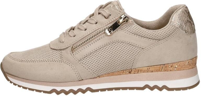 Marco Tozzi Sneakers met sleehak vrijetijdsschoen lage schoen veterschoen in vegan uitvoering - Foto 6