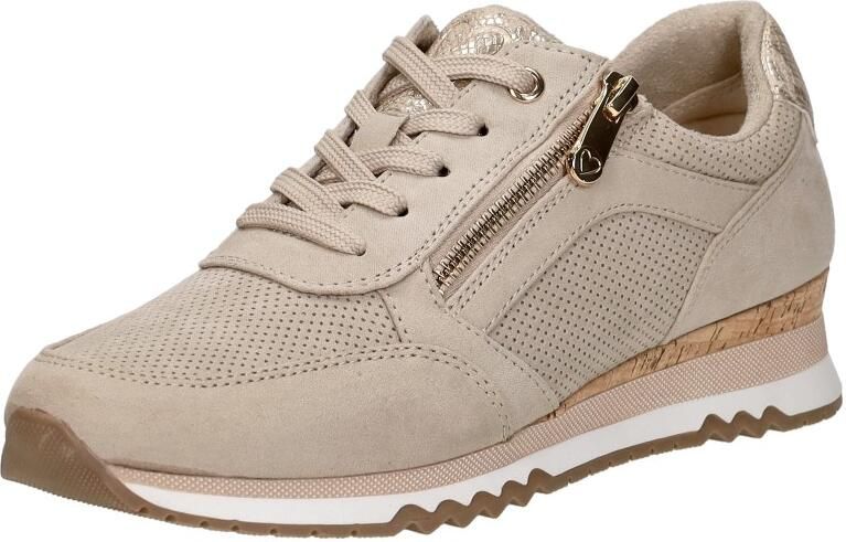 Marco Tozzi Sneakers met sleehak vrijetijdsschoen lage schoen veterschoen in vegan uitvoering - Foto 7