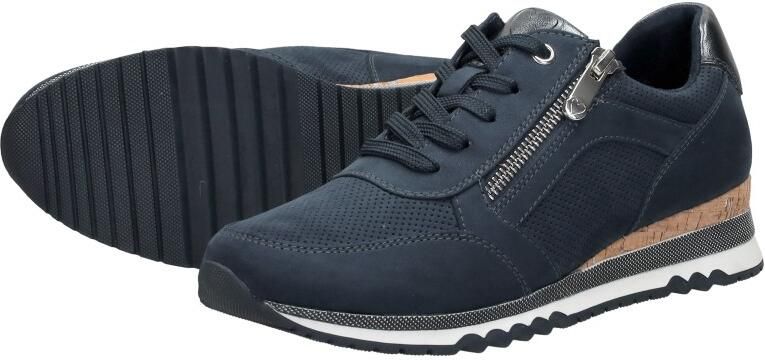 Marco Tozzi Sneakers met sleehak vrijetijdsschoen lage schoen veterschoen in vegan uitvoering - Foto 10