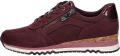 Marco Tozzi Sneakers met sleehak vrijetijdsschoen lage schoen veterschoen met buitenrits - Rood