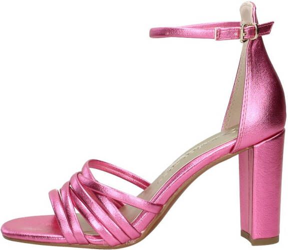 Marco tozzi Metallic Roze Sandalette met Enkelband Pink Dames