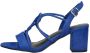 Marco tozzi Blauwe Sandalette van Suède met Unieke Bandjes Blue Dames - Thumbnail 2