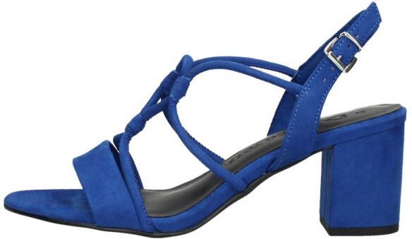 Marco tozzi Blauwe Sandalette van Suède met Unieke Bandjes Blue Dames - Foto 3