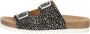 Maruti Beige Pixel Print Sliders Bellona Multicolor Dames - Thumbnail 3