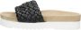 Maruti Zwarte Leren Gevlochten Slipper Billy Black Dames - Thumbnail 3