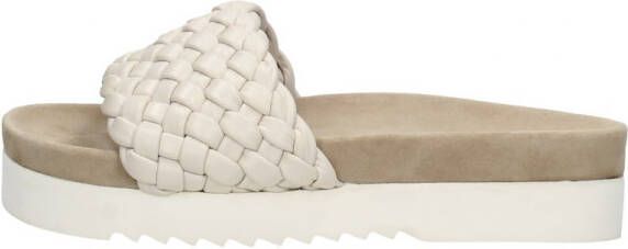 Maruti Beige Gevlochten Leren Slipper Billy - Foto 4