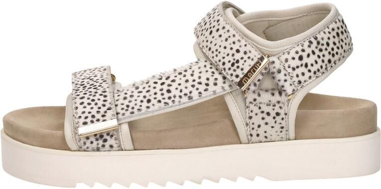 Maruti Dames Sandalen met hak Beau Beige Ponyhair Plateauzool - Foto 8