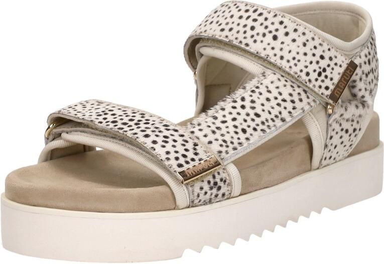 Maruti Dames Sandalen met hak Beau Beige Ponyhair Plateauzool - Foto 9