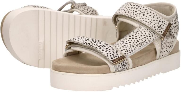 Maruti Dames Sandalen met hak Beau Beige Ponyhair Plateauzool - Foto 12