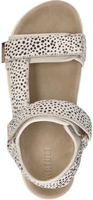 Maruti Dames Sandalen met hak Beau Beige Ponyhair Plateauzool - Foto 14