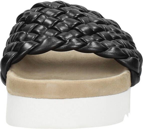 Maruti Zwarte Leren Gevlochten Slipper Billy Black Dames - Foto 3
