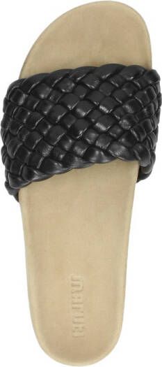 Maruti Zwarte Leren Gevlochten Slipper Billy Black Dames - Foto 8