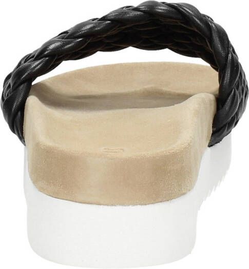 Maruti Zwarte Leren Gevlochten Slipper Billy Black Dames - Foto 4