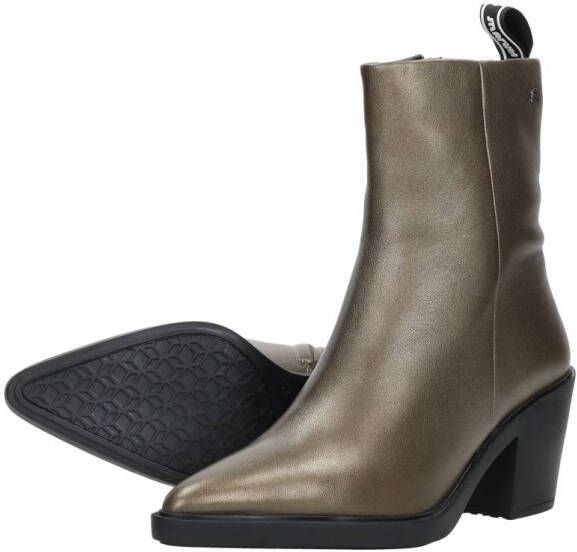 Maruti Gisele Leather Metallic Bronze Brons Leer Enkellaars met hak Dames - Foto 4