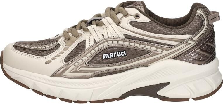 Maruti Nola Leather Offwhite V78 Sneakers Bruin Brons Wit Leer en Mesh Dames Bruin Brons Wit - Foto 4