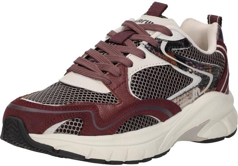 Maruti Novi Leather Bordo Dames sneaker met uitneembaar voetbed - Foto 4