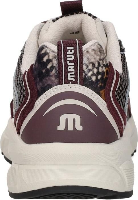 Maruti Novi Leather Bordo Dames sneaker met uitneembaar voetbed - Foto 6