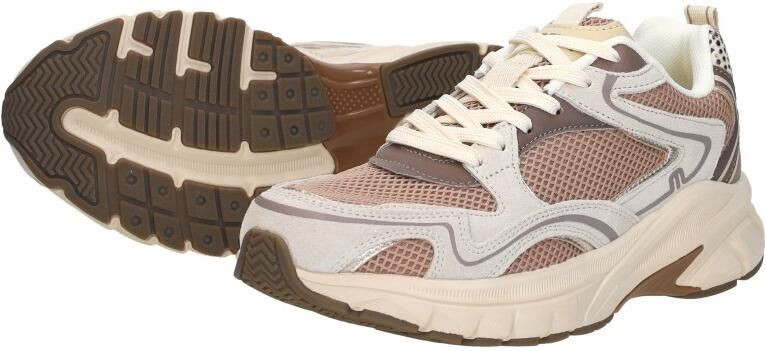 Maruti Novi Leather Nude Dames sneaker met uitneembaar voetbed - Foto 6