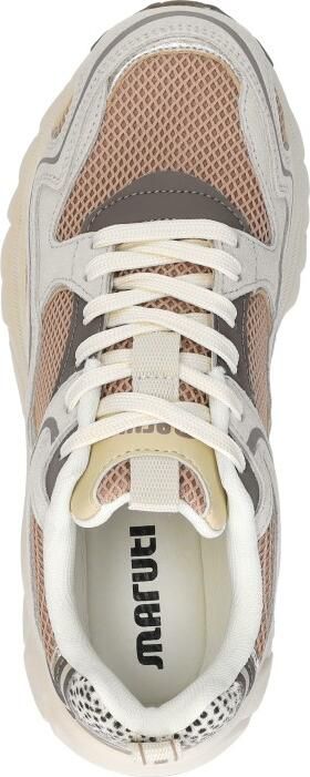 Maruti Novi Leather Nude Dames sneaker met uitneembaar voetbed - Foto 7