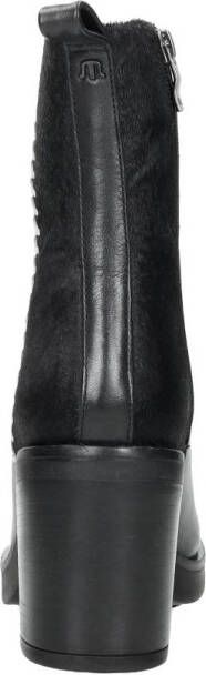 Maruti Steffi Enkellaarsjes op hak Zwart Black Pony Black Offwhite - Foto 6