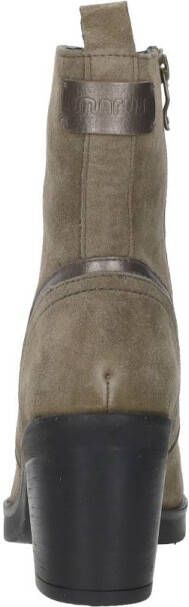 Maruti Vanity Suede Taupe Beige Suede Enkellaars met hak Dames - Foto 8