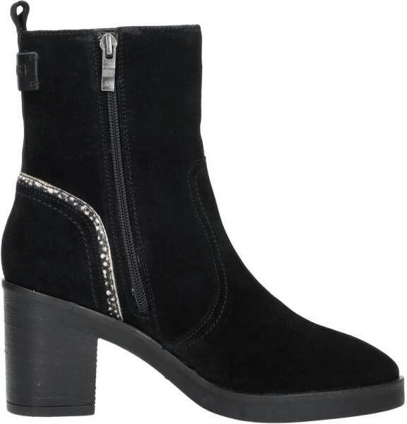 Maruti Vanity Enkellaarsjes op hak Zwart Black Pixel Black - Foto 3