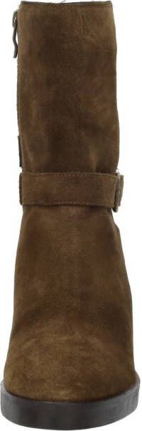 Maruti Veda Enkellaarsjes op hak Bruin Dark Brown Pixel Black - Foto 5