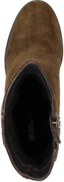 Maruti Veda Enkellaarsjes op hak Bruin Dark Brown Pixel Black - Foto 4