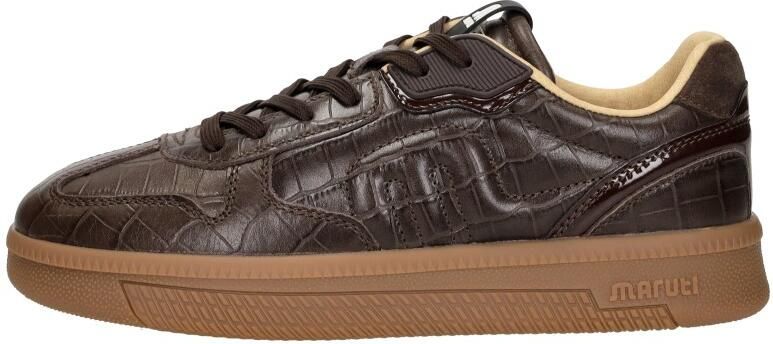 Maruti Yale Leather Croco Brown D66 Sneakesr Bruin Leer Crocoprint Dames Bruin - Foto 3
