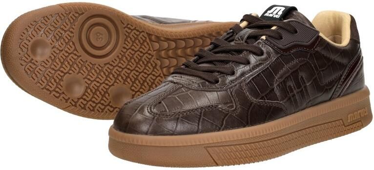 Maruti Yale Leather Croco Brown D66 Sneakesr Bruin Leer Crocoprint Dames Bruin - Foto 7