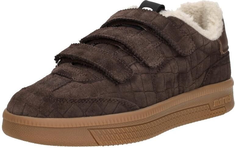 Maruti Yana Suede Brown D00 Sneakers Bruin Suede Dames Klittenbandsluiting Bruin - Foto 7