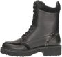 Maruti Stijlvolle leren veterschoenen met dierenprint Black Dames - Thumbnail 2
