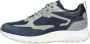 McGregor Heren Sneakers Blauw Grijs Lage Sneakers Leer Veters - Thumbnail 2