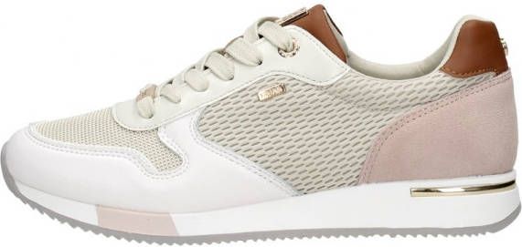Mexx Eflin Lage sneakers Dames Beige - Schoenen.nl