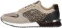 Mexx Fleur suède sneakers met panterprint taupe - Thumbnail 3