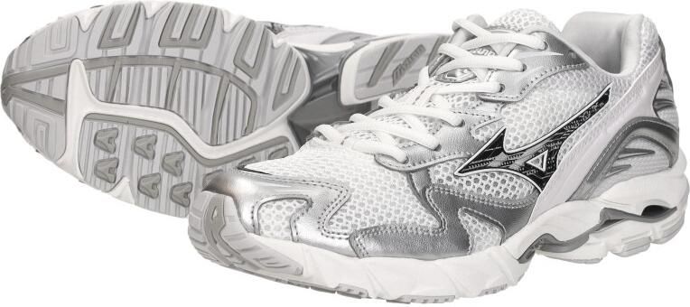 Mizuno Wave Rider 10 White Black Sand Sneakers Unisex - Foto 7