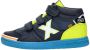 Munich G3 Boot Velcro Hoge sneakers Leren Sneaker Jongens Kids Blauw - Thumbnail 3